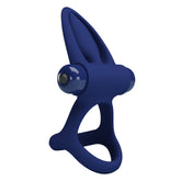 Pretty Love Mat 10 Functions Vibrating Cock Ring Navy Blue Vibrating Cock Rings